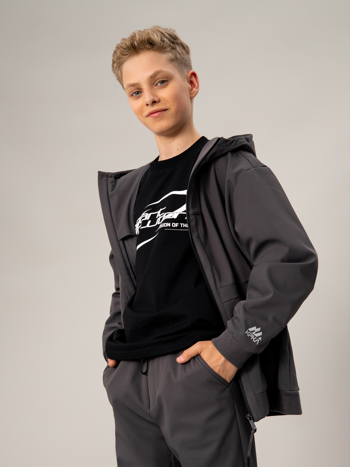 Куртка демисезонная, софтшелл артикул:OJBCK08-93-4