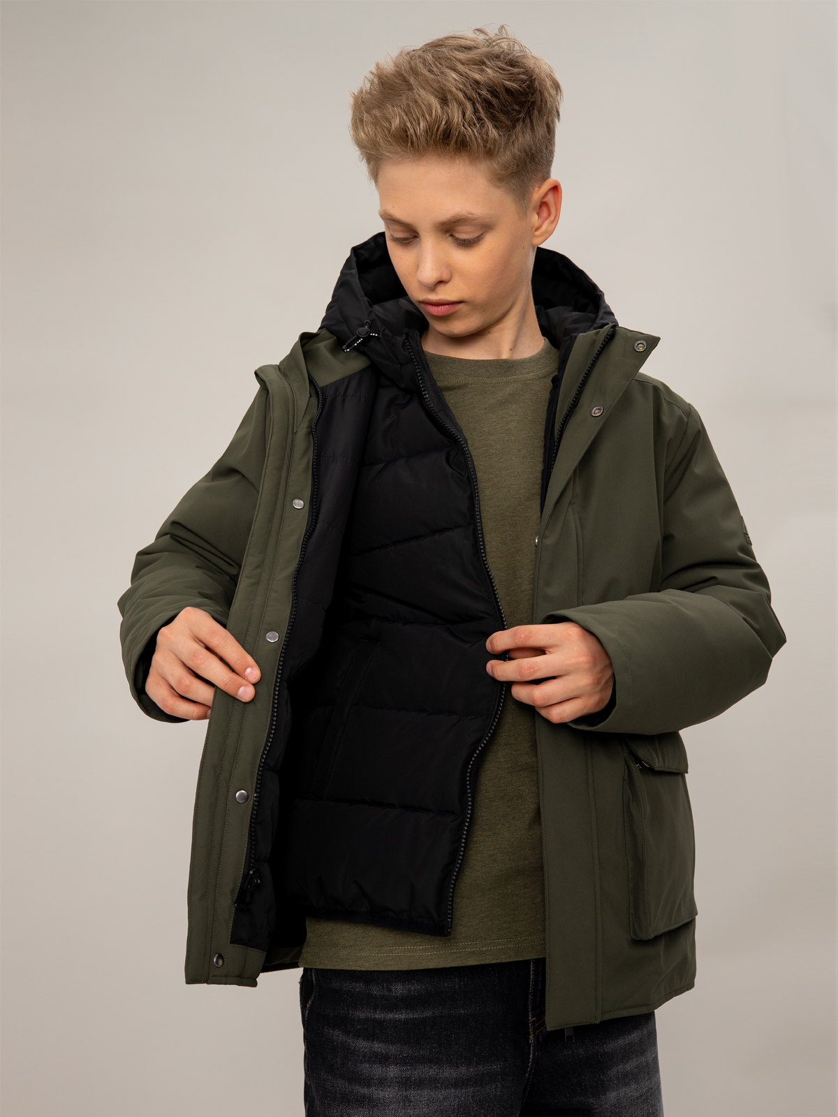 Куртка демисезонная 2-в-1 артикул:OJBCK09-64-3