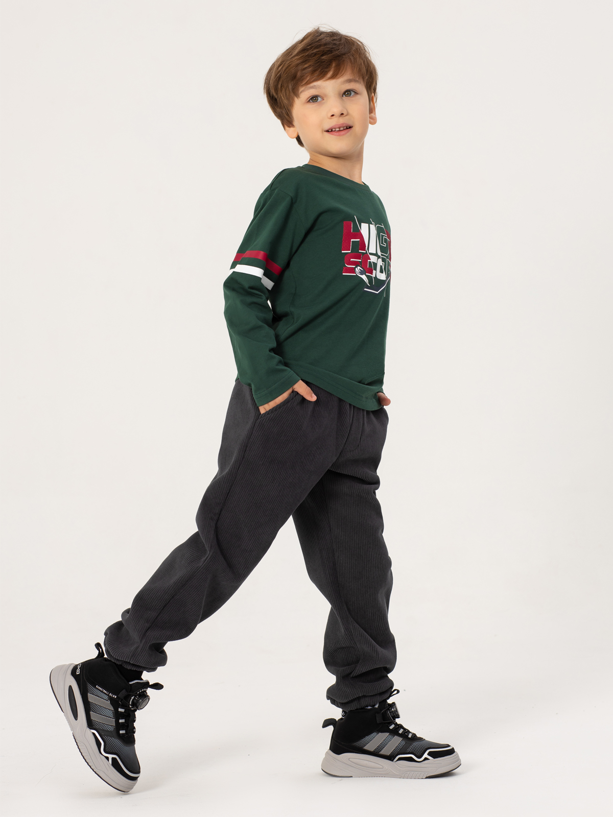 Брюки вельветовые на флисе артикул:OKBCP11-93-3