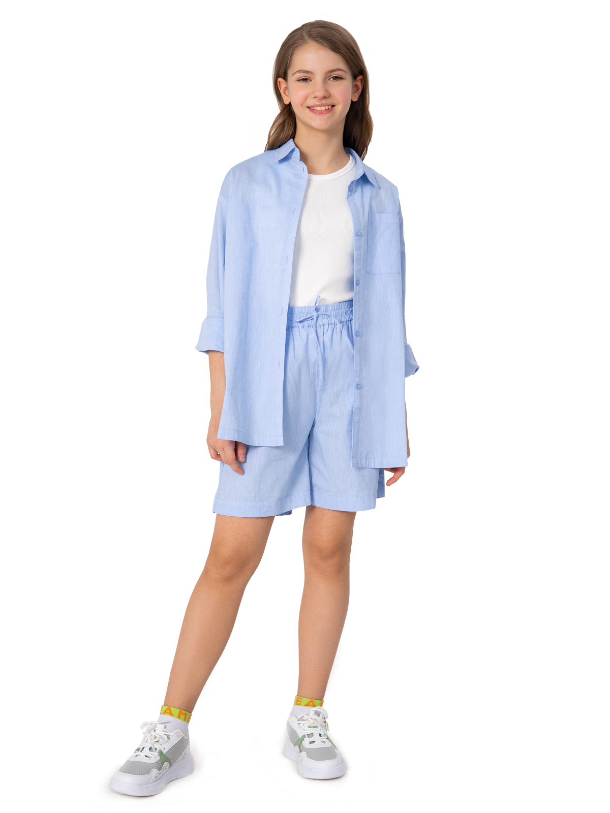 Шорты льняные артикул:NJGCH05-Z1-3