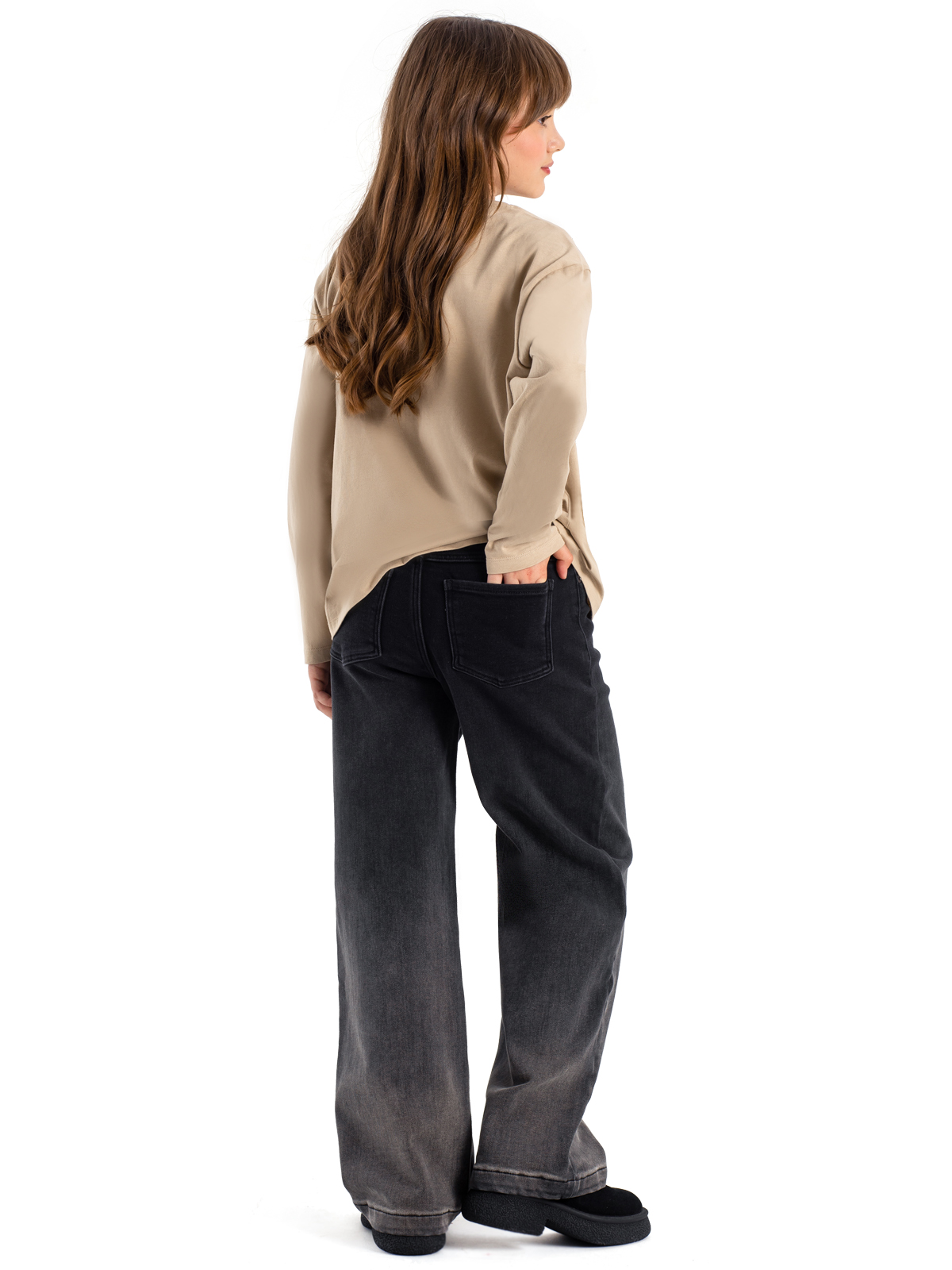 Брюки джинсовые с начесом артикул:MJGCP17-99-2