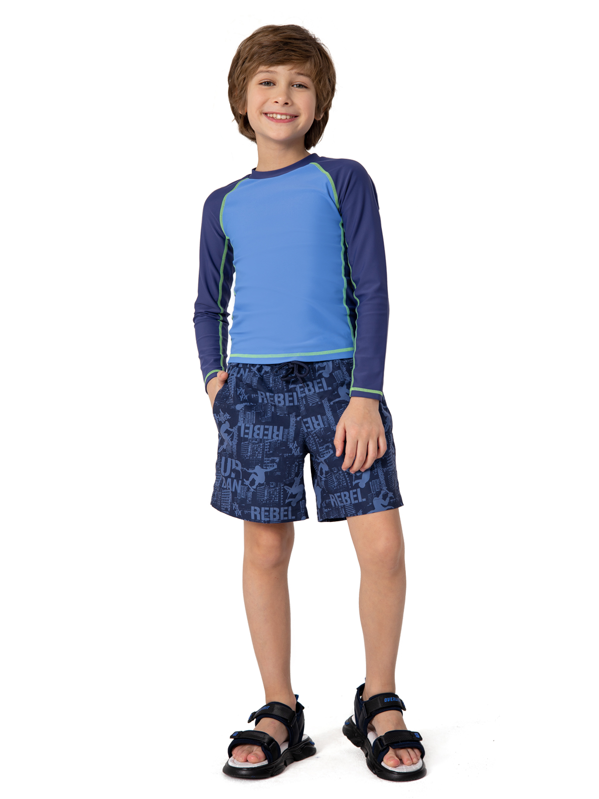 Лонгслив купальный UPF артикул:UVBL01-Z1-3