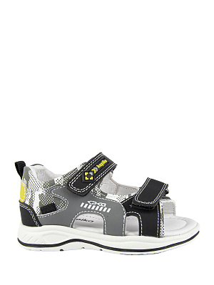 31854п-2 Туфли летние (серый-черный) 21-25 (5 пар)