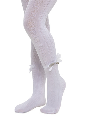 JPGAT03-00 Колготки 110-140 (110-116/122-128/134-140) белый