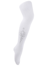IKGAT06-00 Колготки 122-152 (110-116/122-128/134-140/146-152) белый