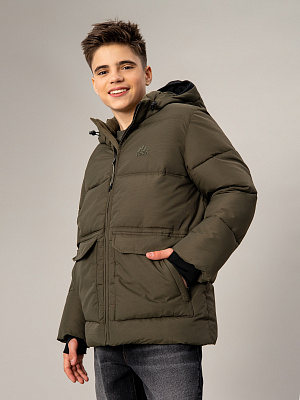 OJBCK10-64 Куртка зимняя(хаки) 134-170(134/140/146/152/158/164/170)