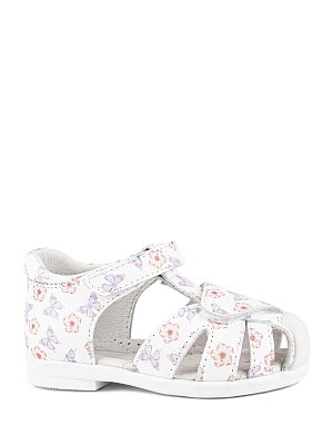 31730-50 Туфли летние (белый-мультиколор) 21-25 (5 пар)