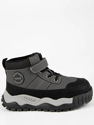 53697ук-1 Ботинки (черный-серый) 31-35 (5 пар)