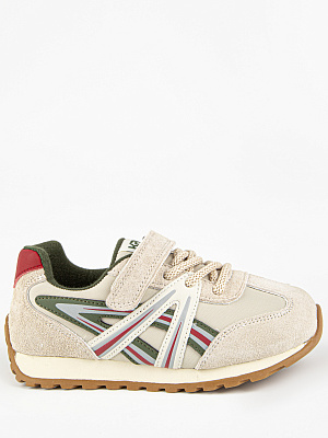 721197-2 Обувь для активного отдыха (бежевый-зелёный) 26-30 (5 пар)