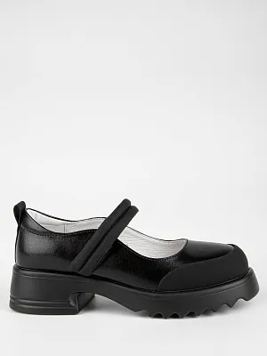 231872п-2 Туфли (черный кожа) 33-37 (5 пар)