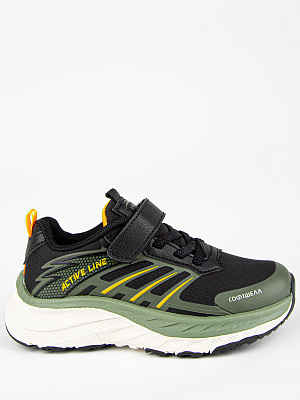 721200с-2 Обувь для активного отдыха (черный-хаки) 28-32 (5 пар)