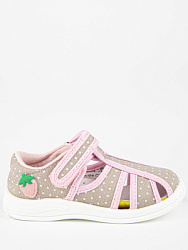 71377-30 Туфли летние (серый-розовый) 20-25 (12 пар)