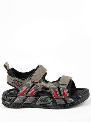 33934п-2 Туфли летние (черный-серый) 33-37 (5 пар)