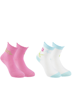 LKGAS02-WK Носки 20-31 (20-22/23-25/26-28/29-31) белый/розовый