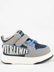 71495у-10 Обувь для активного отдыха (серый-синий) 21-28 (8 пар)