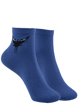 JKBAS04-AM Носки 26-34 (26-28/29-31/32-34) серый/синий