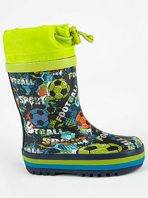 1939-2 Сапоги резиновые (синий-зеленый) 23-30 (8 пар)