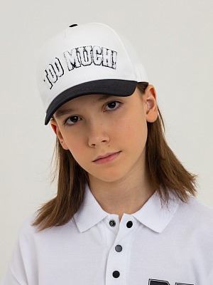 BCAP-4007-BW Бейсболка(белый-черный) 54-56(54-56)