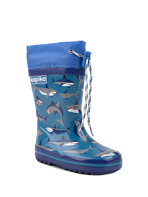 1382т Сапоги резиновые (синий) 24-35 (12 пар)