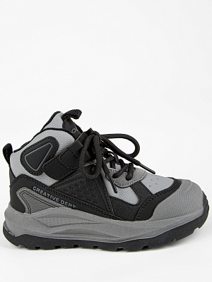 52596ук-1 Ботинки (черный-серый) 26-30 (5 пар)