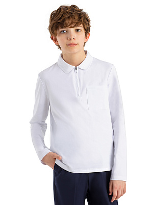 MJBCL02-00 Рубашка-поло(белый) 116-170(116/122/128/134/140/146/152/158/164/170)