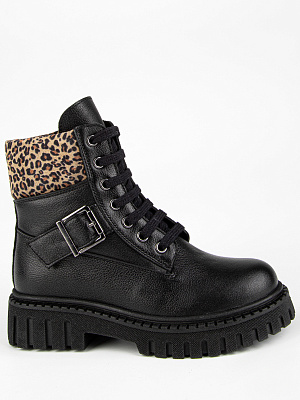 53714ут-1 Ботинки (черный-бежевый) 32-36 (5 пар)