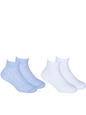 CJGAS01-WQ Носки 26-38 () белый/голубой