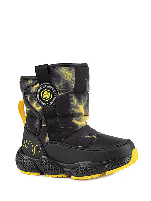 1718д-1 Сапоги (черный-желтый) 26-30 (5 пар)