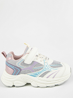 731236-1 Обувь для активного отдыха (серый-сиреневый) 31-35 (5 пар)