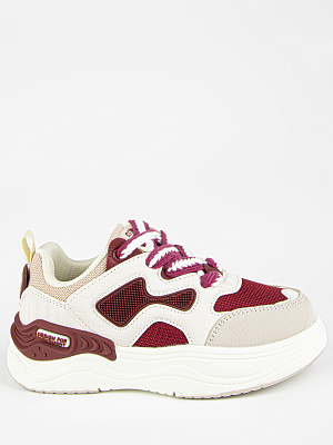 721183-2 Обувь для активного отдыха (бежевый-бордовый) 28-32 (5 пар)