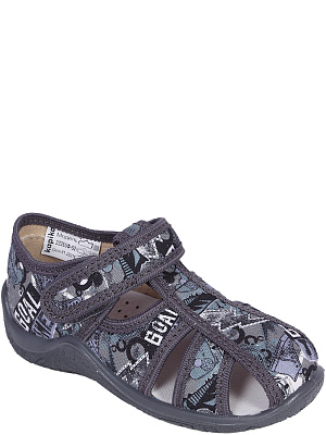 22265ф-52 Туфли из текстиля  (серый) 25-30 (12 пар)