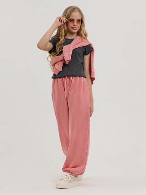 PJGCP01-R0 Брюки трикотажные(розовый) 134-170(134/140/146/152/158/164/170)