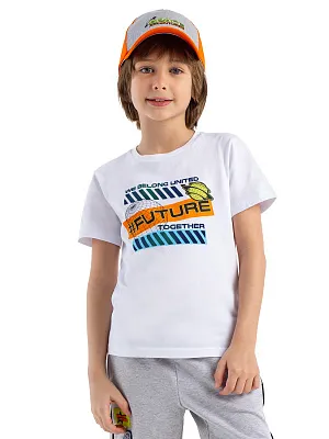 LKBCT12-00 Футболка(белый) 98-128(98/104/110/116/122/128)