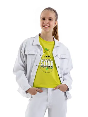 LJGCK07-00 Куртка джинсовая(белый) 134-164(134/140/146/152/158/164)