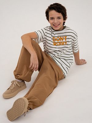 PJBCP04-D3 Брюки трикотажные(охристый) 134-170(134/140/146/152/158/164/170)