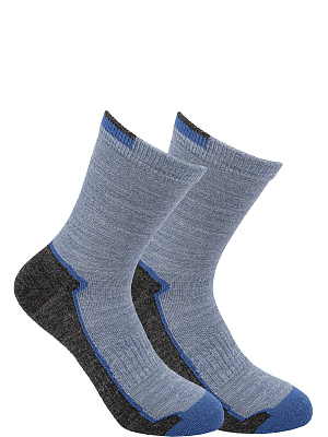 FWUAS01-MA Носки шерстяные 23-38 (23-25/26-28/29-31/32-34/35-38) голубой