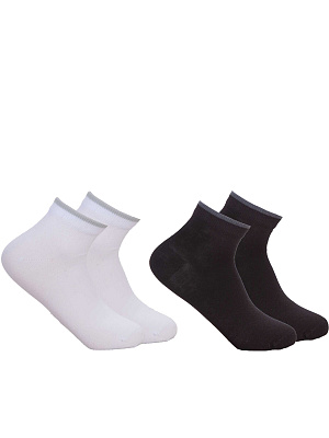 BJUAS03-BW Носки 23-41 () белый/черный