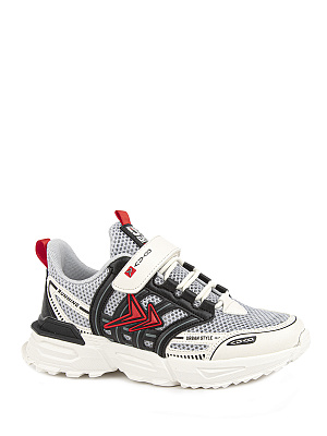 74701-30 Обувь для активного отдыха (белый-черный-красный) 34-41 (8 пар)