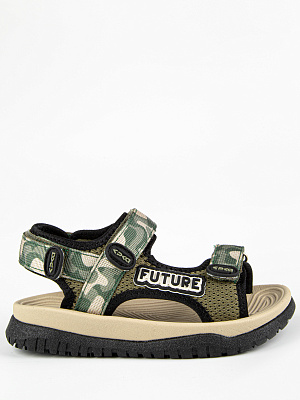 32998-1 Туфли летние (черный-хаки) 28-32 (5 пар)