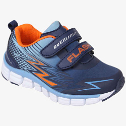 71365с-2 Обувь для активного отдыха (синий-оранжевый) 23-27 (5 пар)