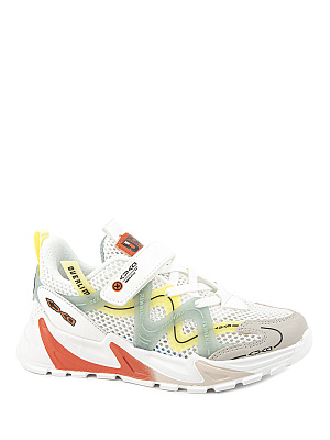 73776-20 Обувь для активного отдыха (белый-зеленый) 31-38 (8 пар)