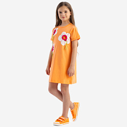 LKGCD06-50 Платье(оранжевый) 98-128(98/104/110/116/122/128)