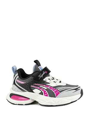 731078-2 Обувь для активного отдыха (черный-фуксия) 33-38 (6 пар)