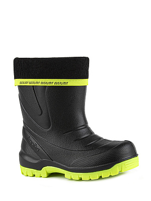 1729т-1 Сапоги (черный-салатовый) 24-37 (7 пар)