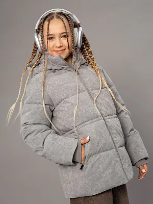 OJGCK20-93 Куртка зимняя(серый) 134-170(134/140/146/152/158/164/170)