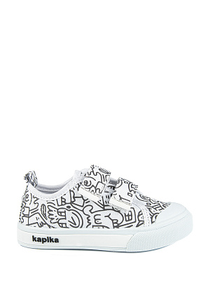 721166-10 Обувь для активного отдыха (белый-черный) 23-30 (8 пар)