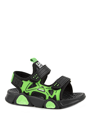 82198-30 Туфли летние (черный-зеленый) 23-30 (8 пар)