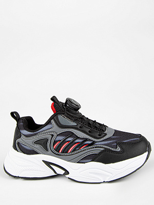 731224-2 Обувь для активного отдыха (черный-красный) 33-37 (5 пар)