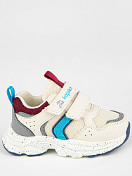 71555-1 Обувь для активного отдыха (бежевый-синий) 22-26 (5 пар)