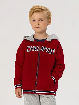 OKBCJ02-HA Толстовка трикотажная(бордовый) 92-128(92/98/104/110/116/122/128)